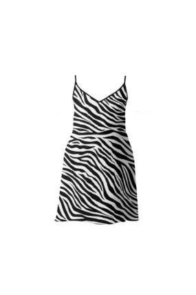 Zebra Print Slip Dress