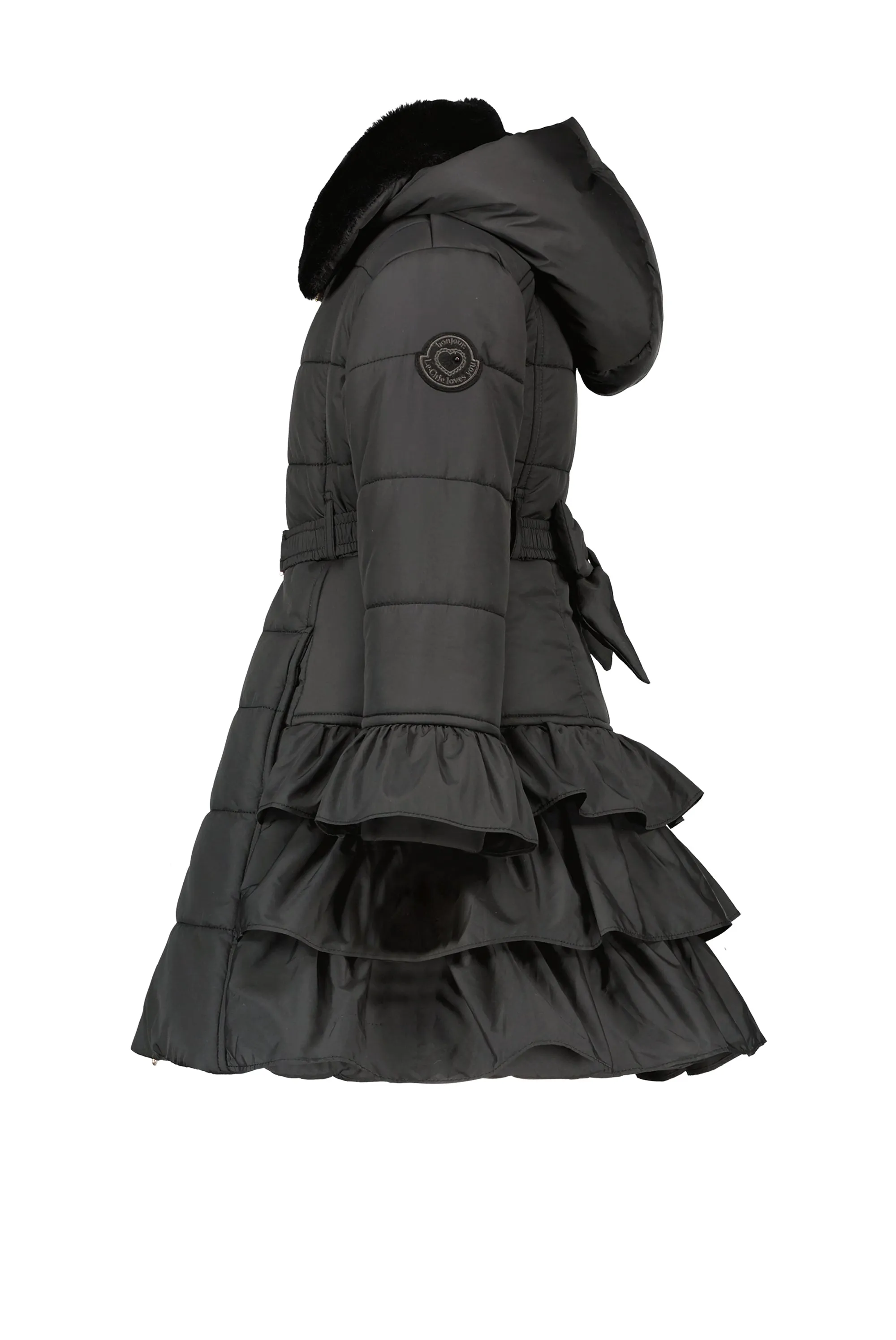 ♥ BOUQUET ♥ ruffle coat *Black is Black*