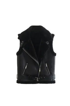 ' Colton' Black Reversible Sleeveless Vest Top