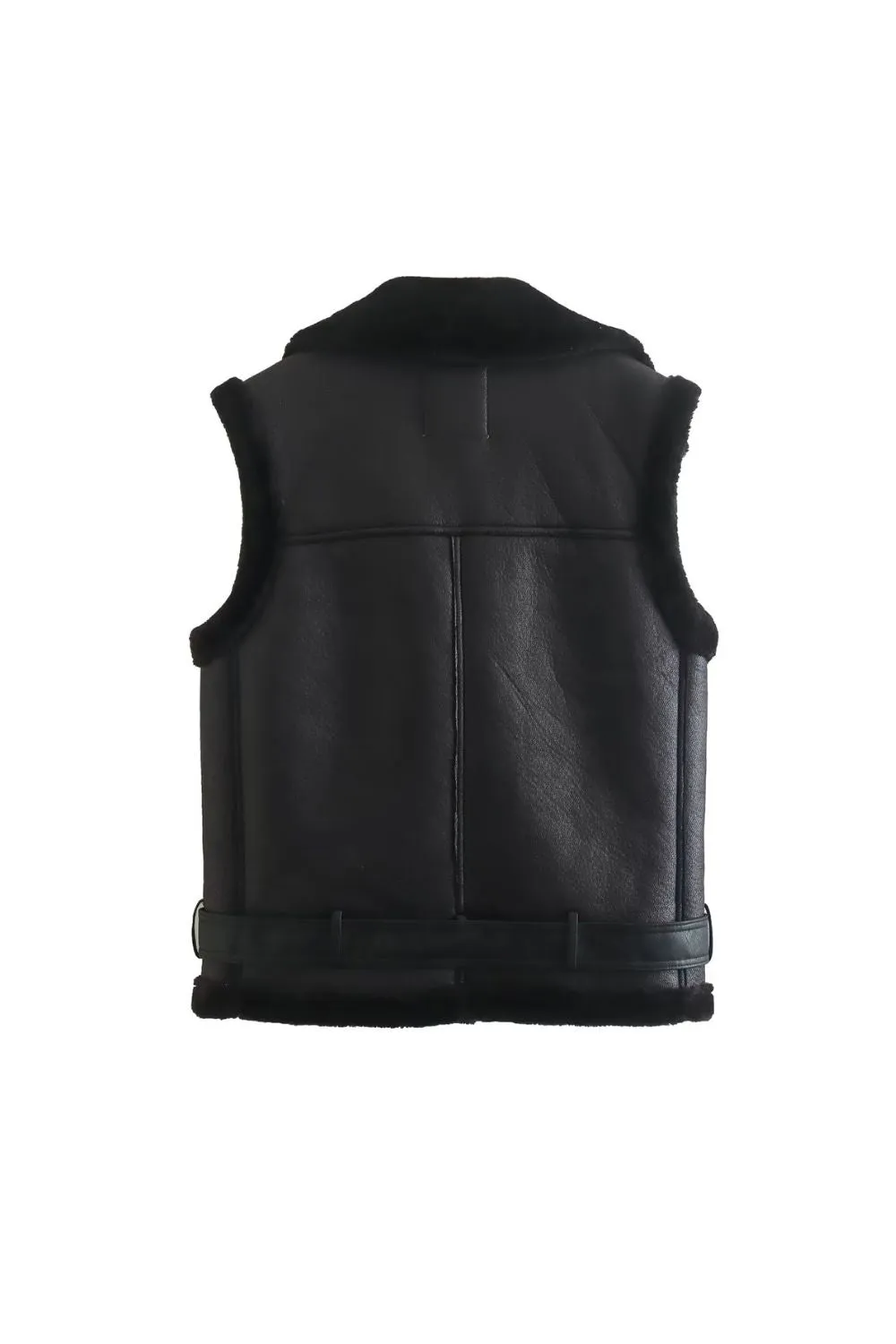 ' Colton' Black Reversible Sleeveless Vest Top