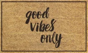 18" x 30" GOOD VIBES ONLY Non-slip Outdoor Door Mat