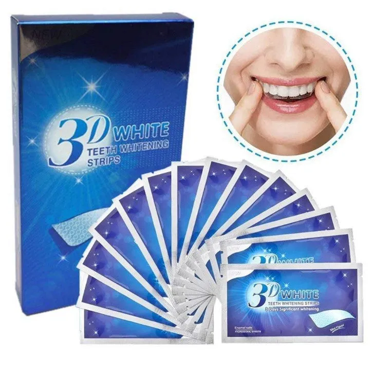 3D WHITE Anti Yellow And Decontamination Tooth Stickers Teeth Whitening Strips Whitening Tooth Stickers