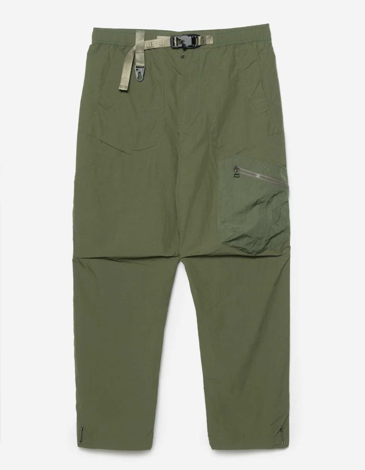 5282 Veg Dyed Asym Cargo Track Pants Olive