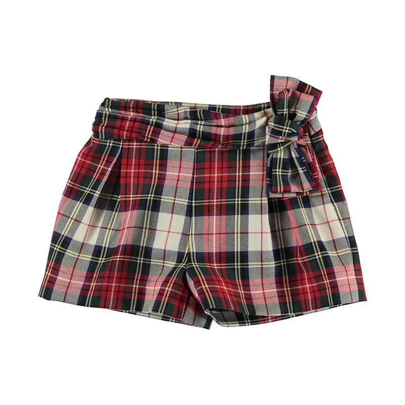 ABEL & LULA - Plaid Shorts & Blouse - Red