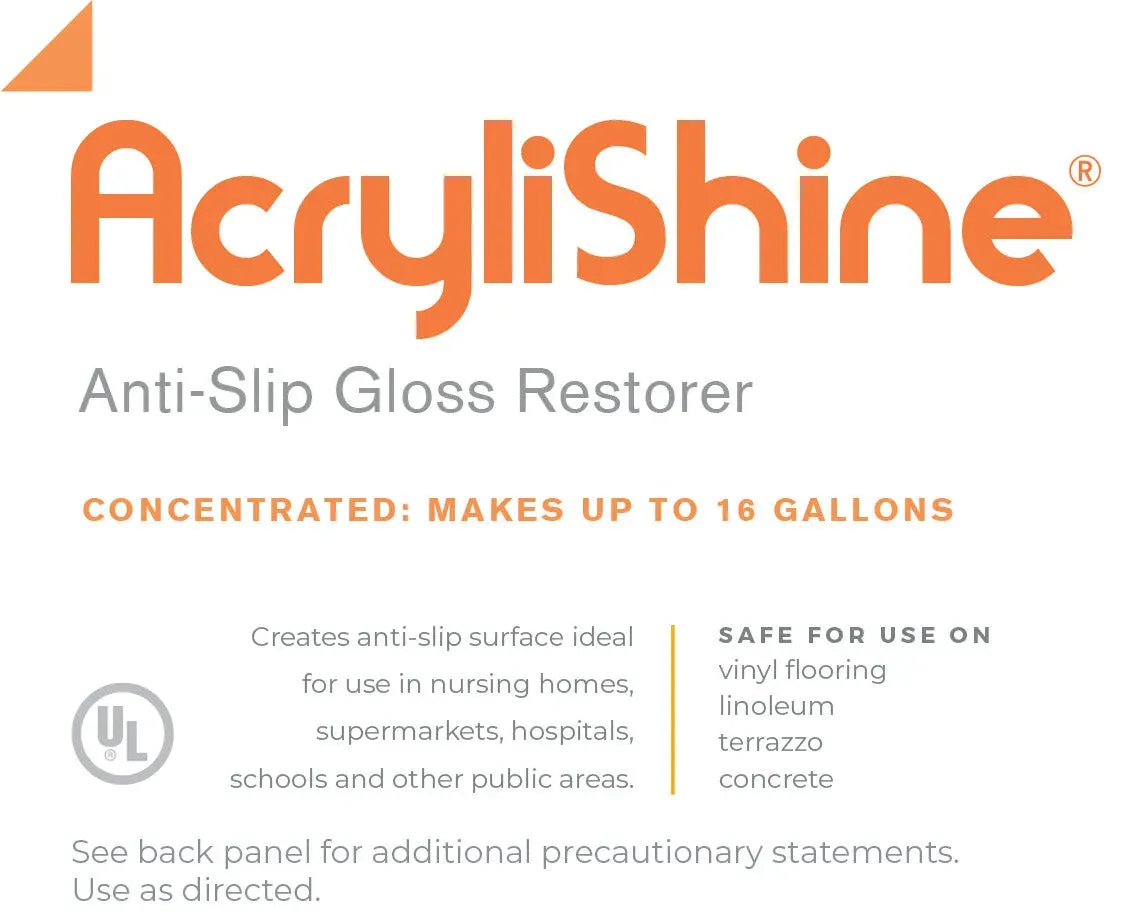 AcryliShine Concentrated UHS Floor Cleaner & Restorer, 1 Gallon