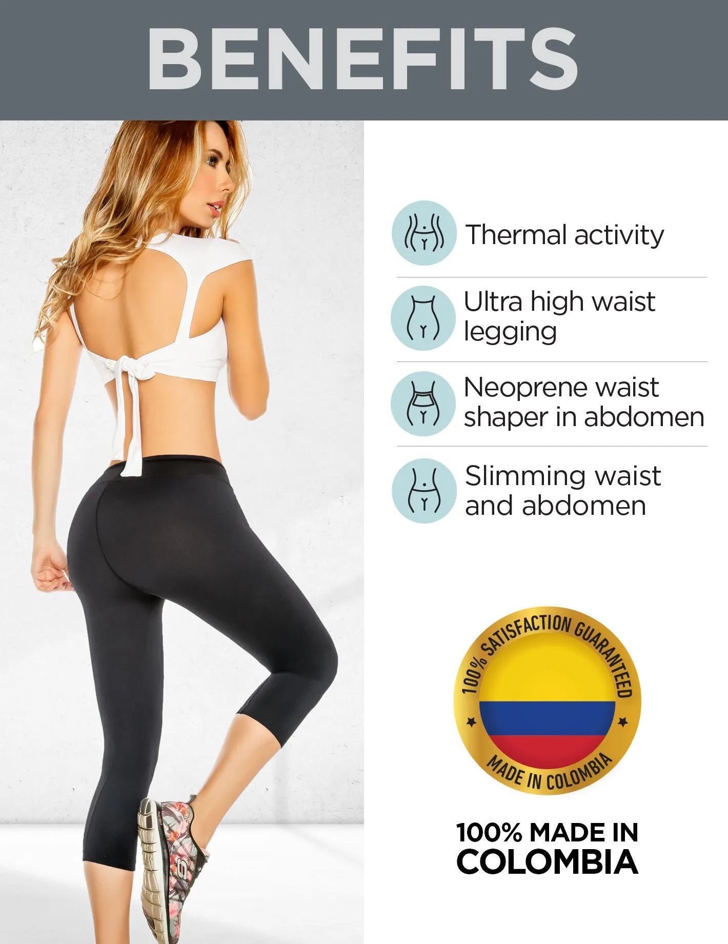 Active Sauna Pants Leggings Capri Galaway