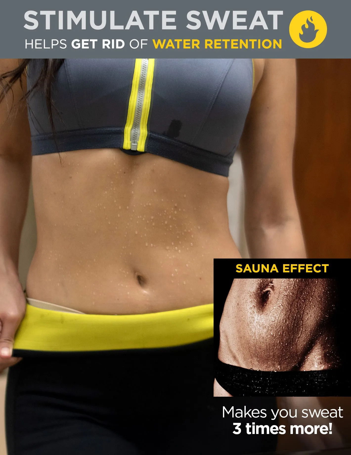 Active Sauna Pants Leggings Capri Galaway