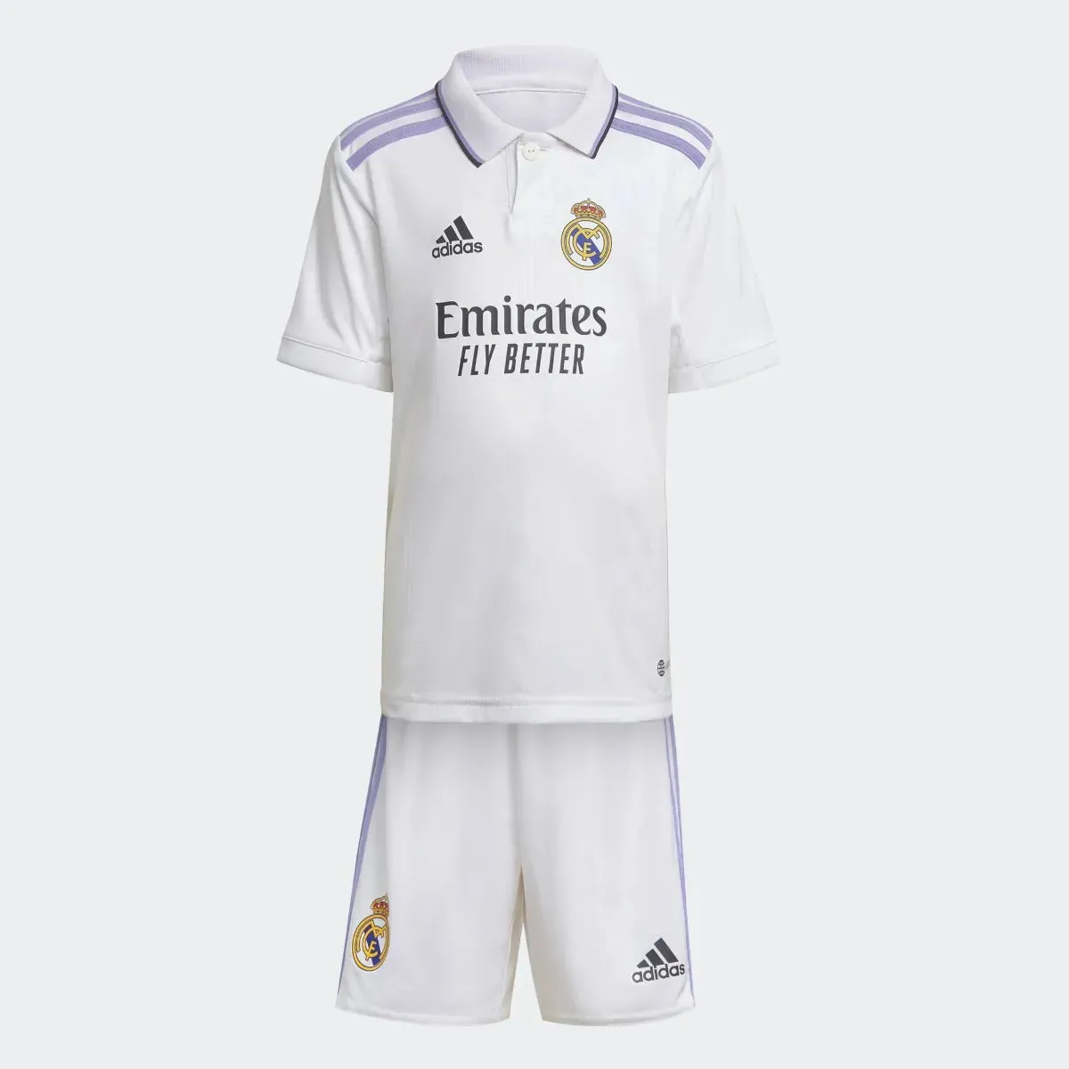 adidas 2022-23 Real Madrid Home Mini Kit - White