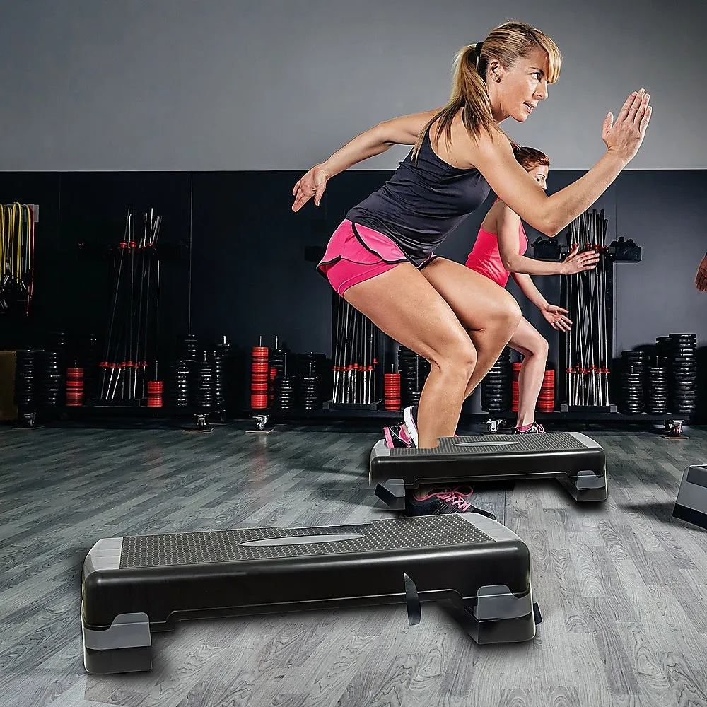 Adjustable Non-slip Aerobic Step with 3 Heights, 250kg