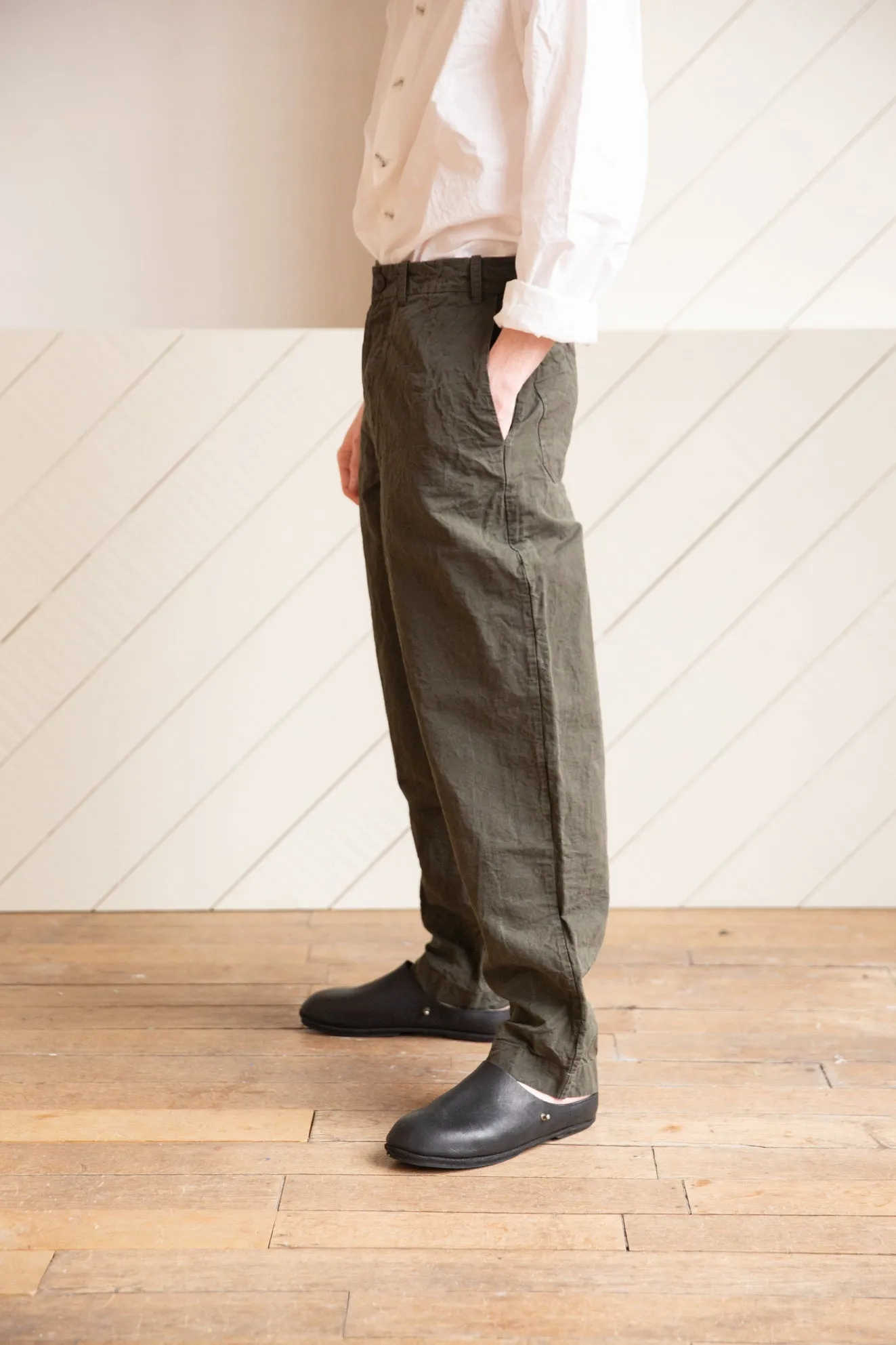 AH PANT - CARD LINO - KHAKI - OLIVE GREEN