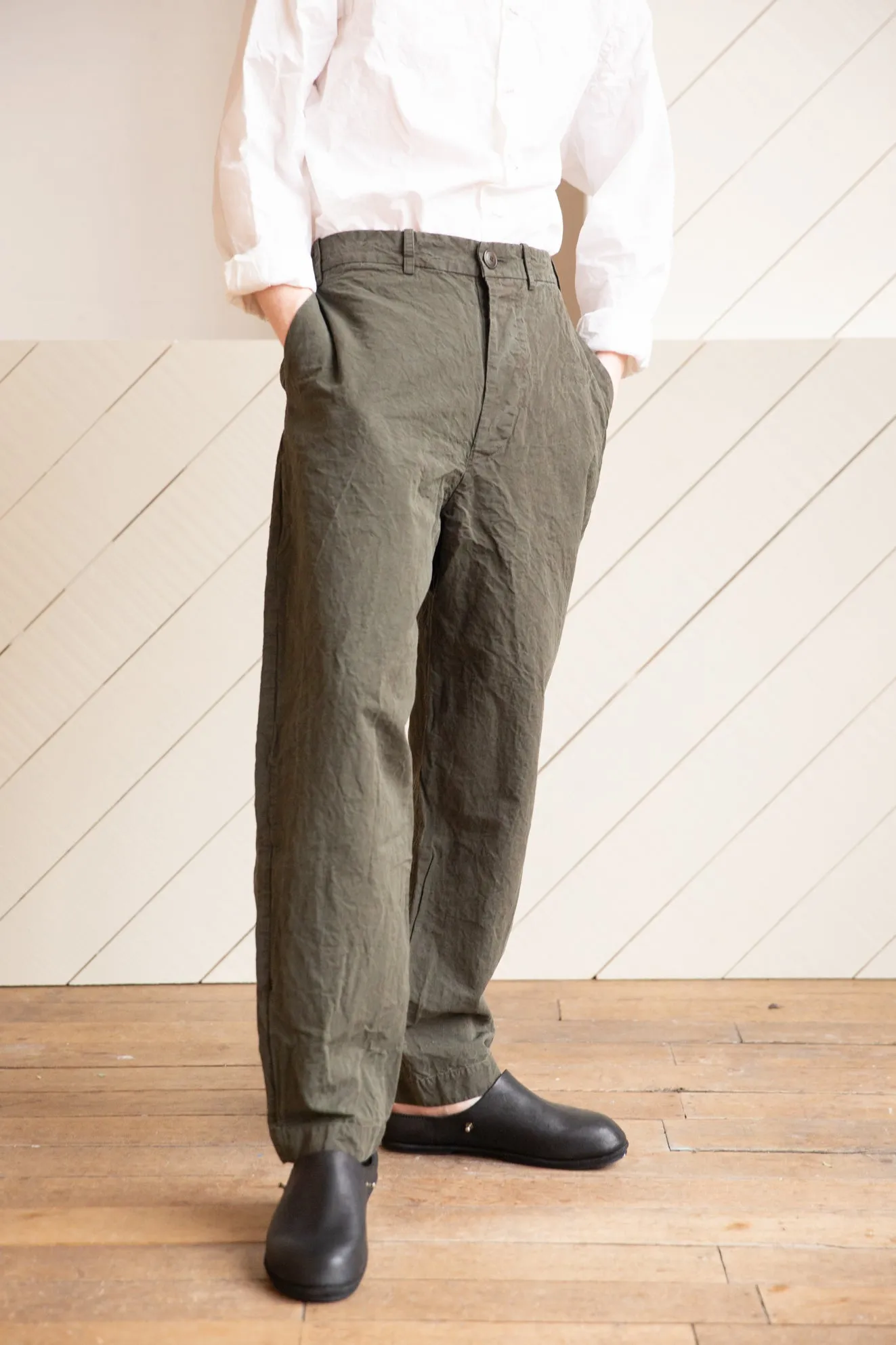 AH PANT - CARD LINO - KHAKI - OLIVE GREEN