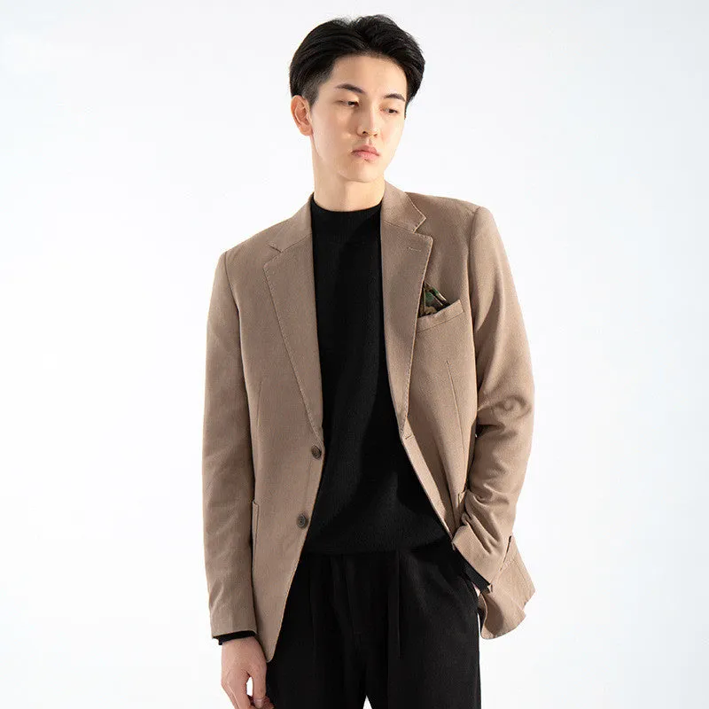 Apo Men  Suit Coat Men S New Korean Fashion Slim Fit Men S Single Breasted Leisure Business Coat