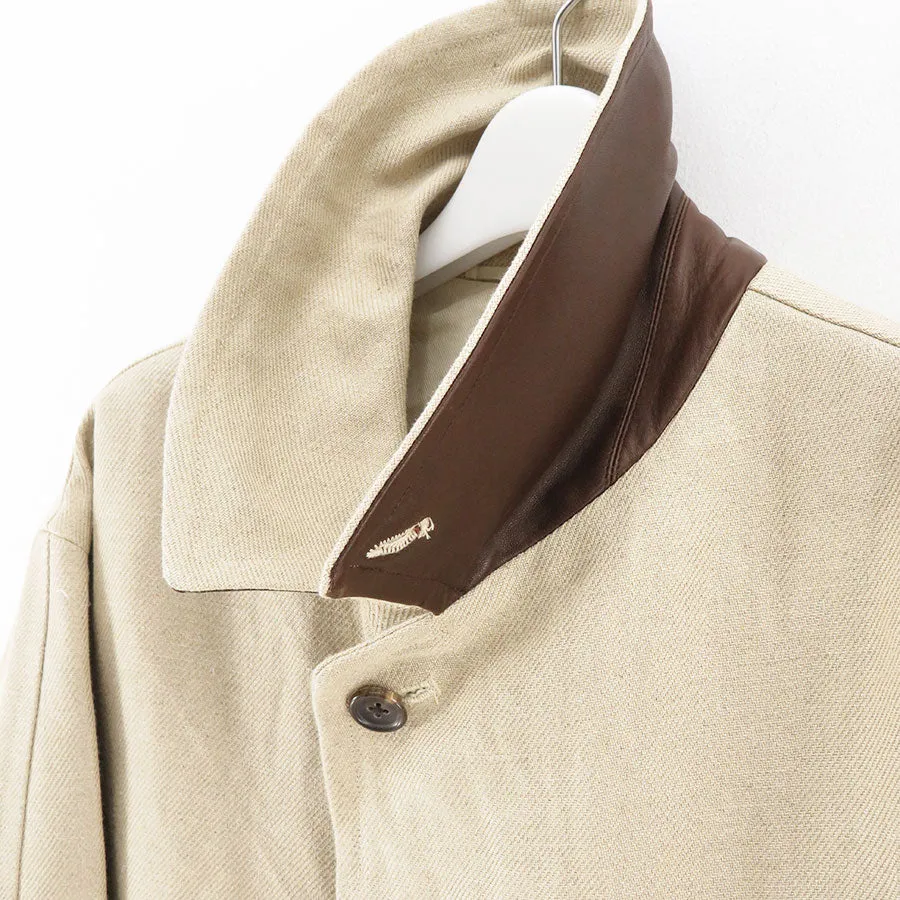 【A.PRESSE/アプレッセ】<br>Linen Half Coat <br>23SAP-01-06H