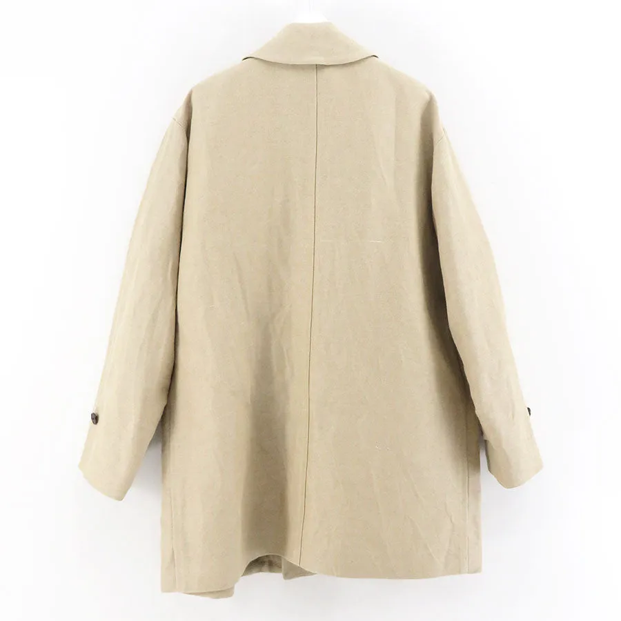 【A.PRESSE/アプレッセ】<br>Linen Half Coat <br>23SAP-01-06H