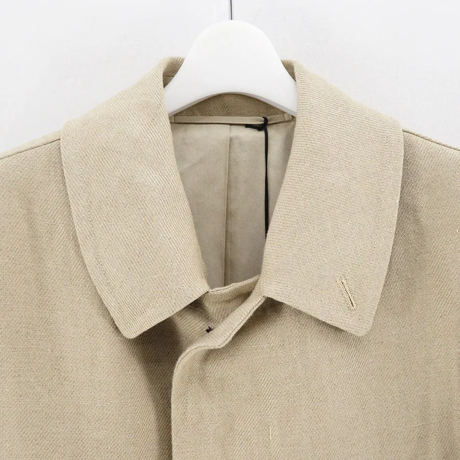 【A.PRESSE/アプレッセ】<br>Linen Half Coat <br>23SAP-01-06H