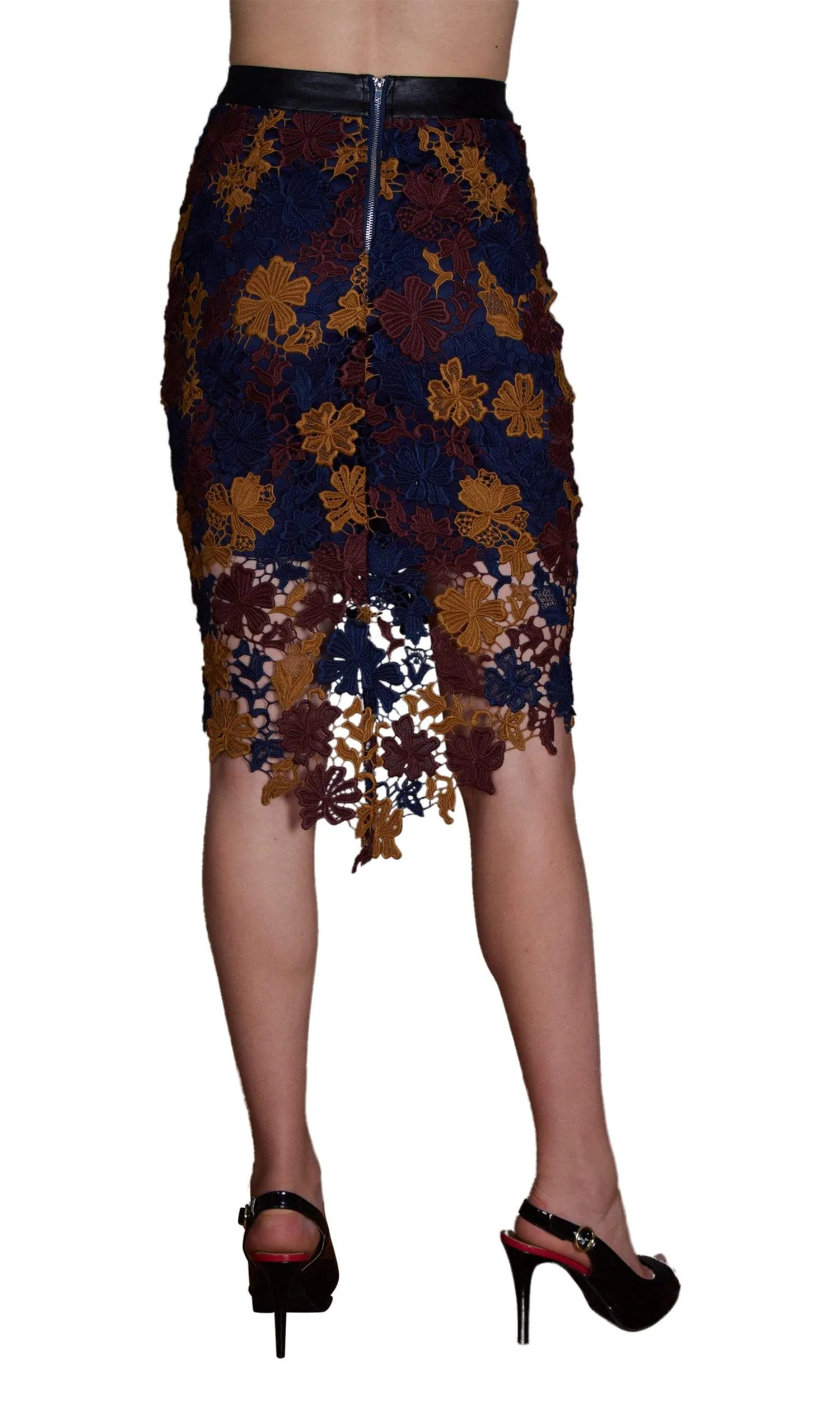 ASTR Betty Floral Lace Skirt