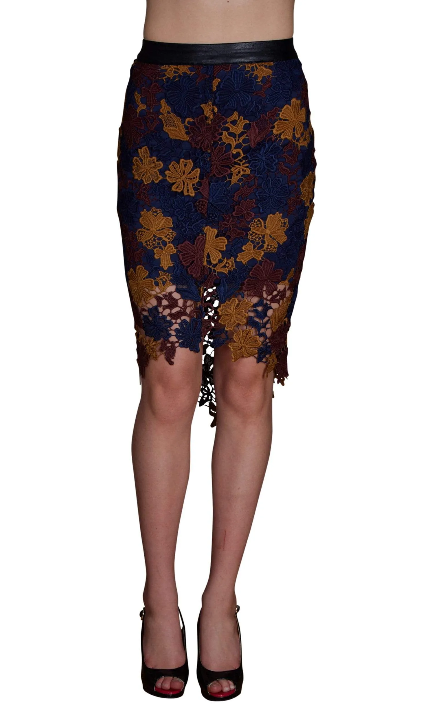 ASTR Betty Floral Lace Skirt