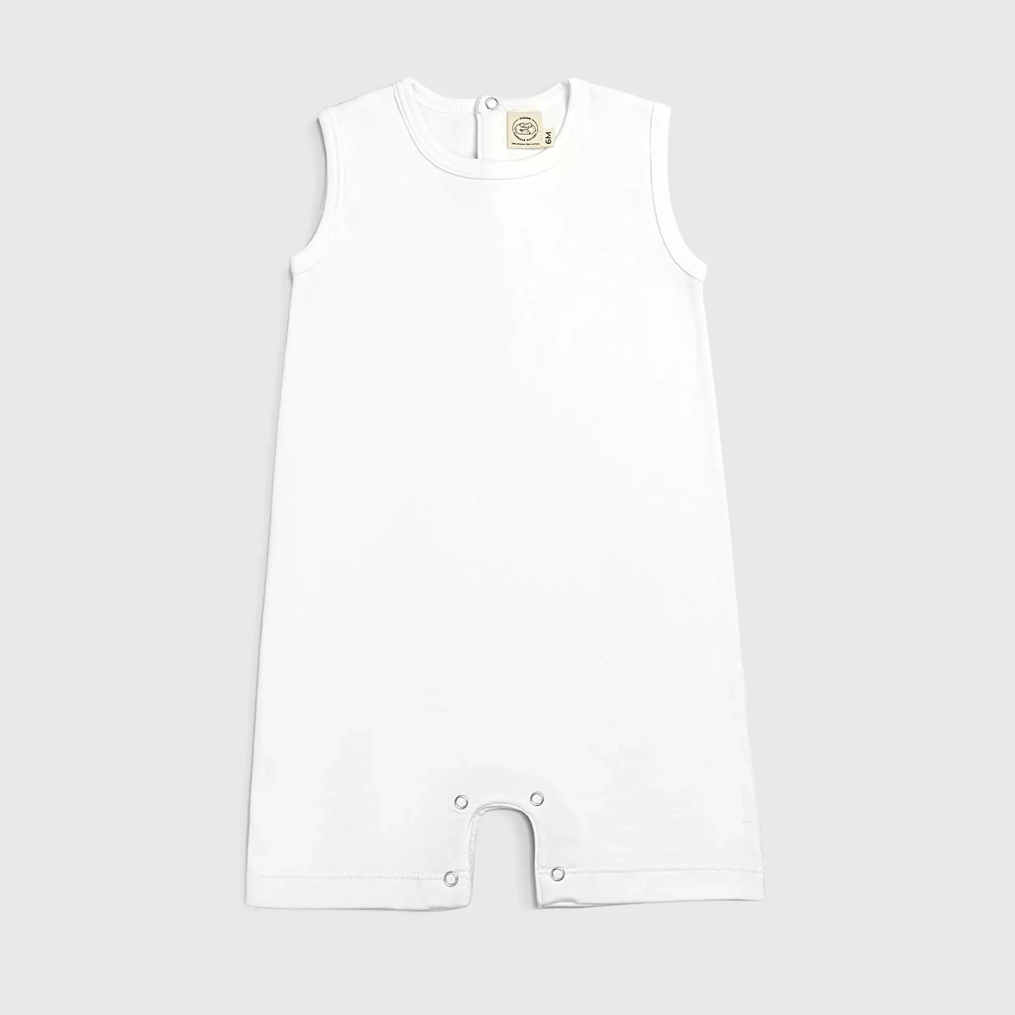 Baby Boy Organic Pima Cotton Sleeveless Romper