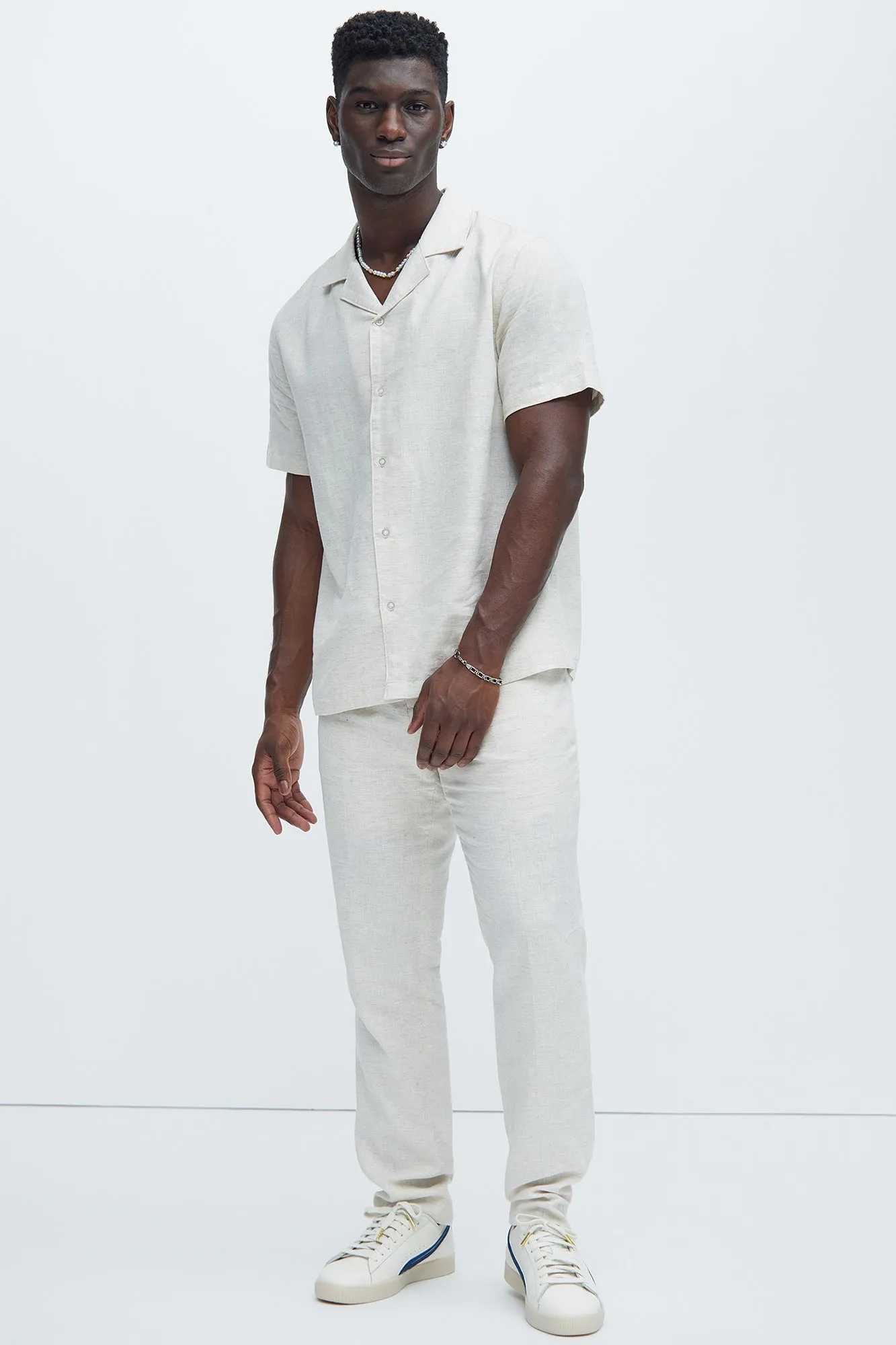 Bahamas Linen Shirt - Oatmeal