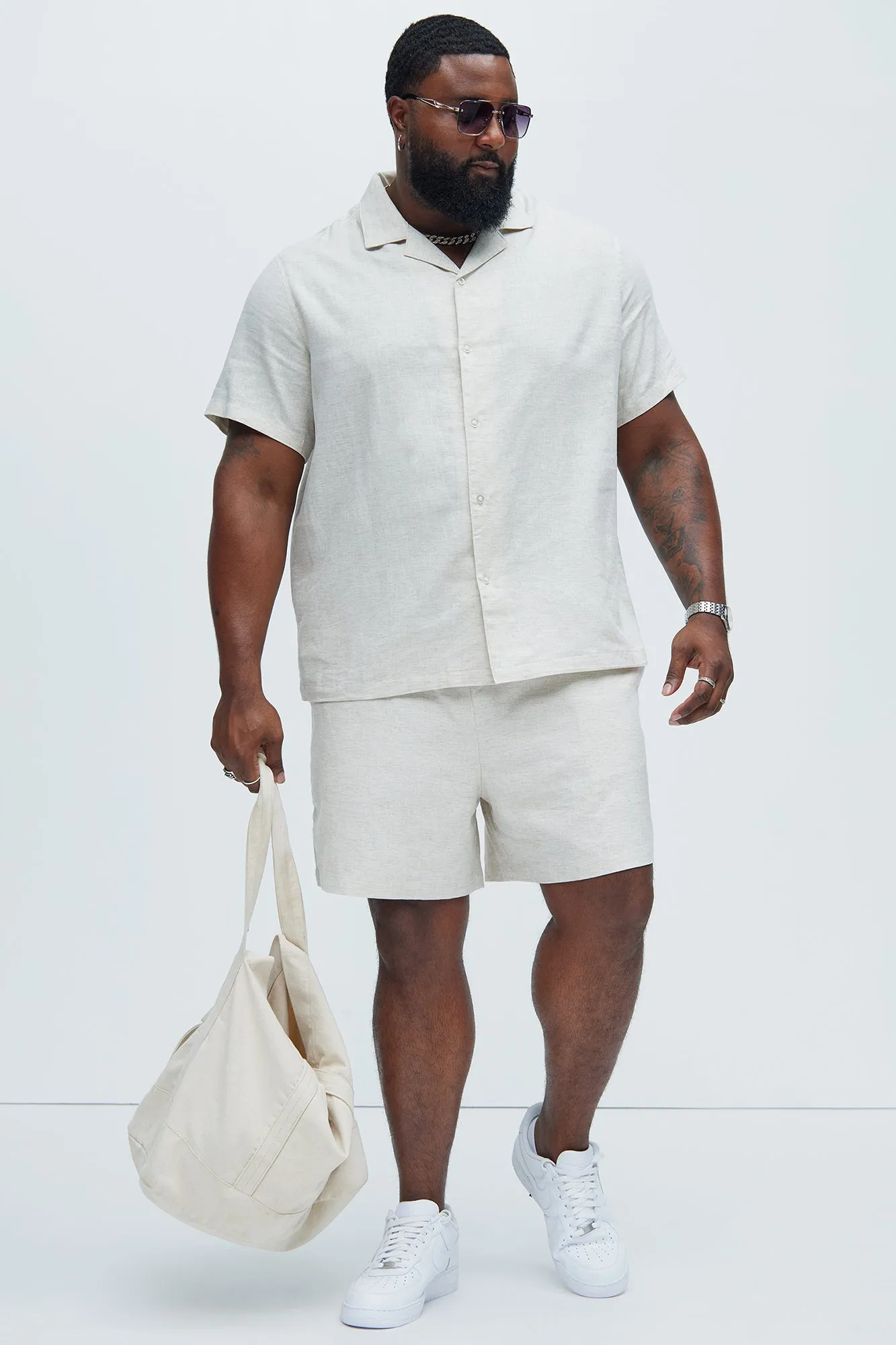 Bahamas Linen Shirt - Oatmeal