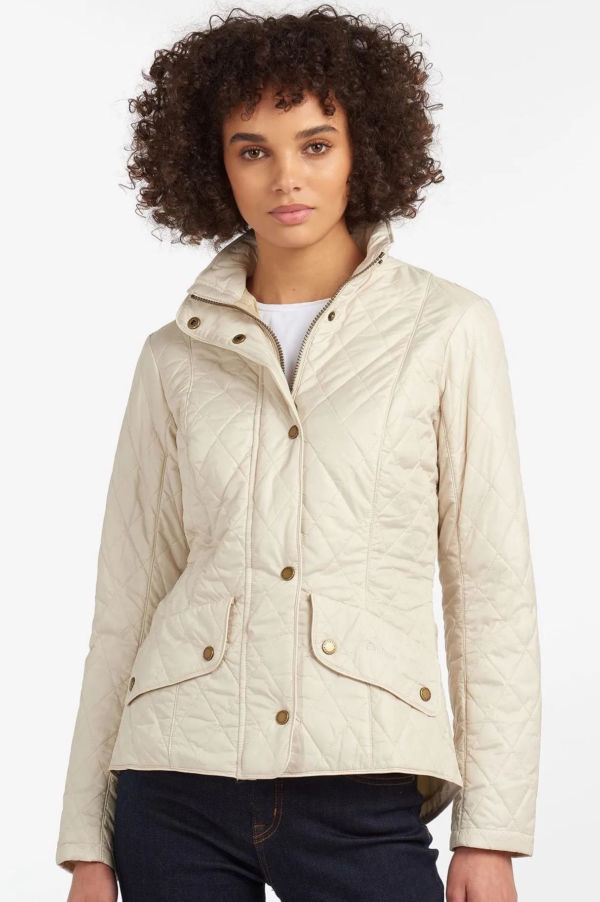 Barbour Cavalry Flyweight jacket in Pearl Silver LQU0228ST31