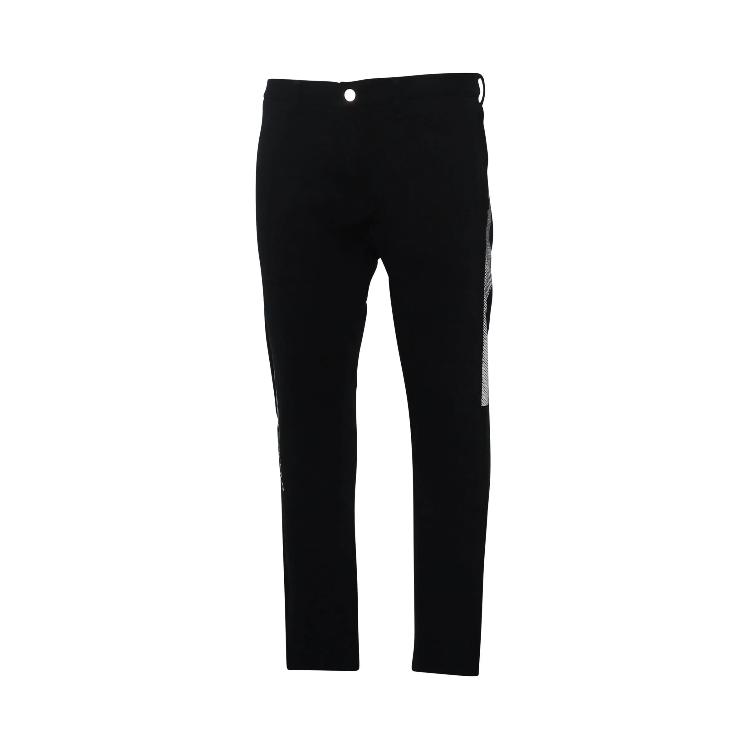 Barcode Print Sweat Pants in Black