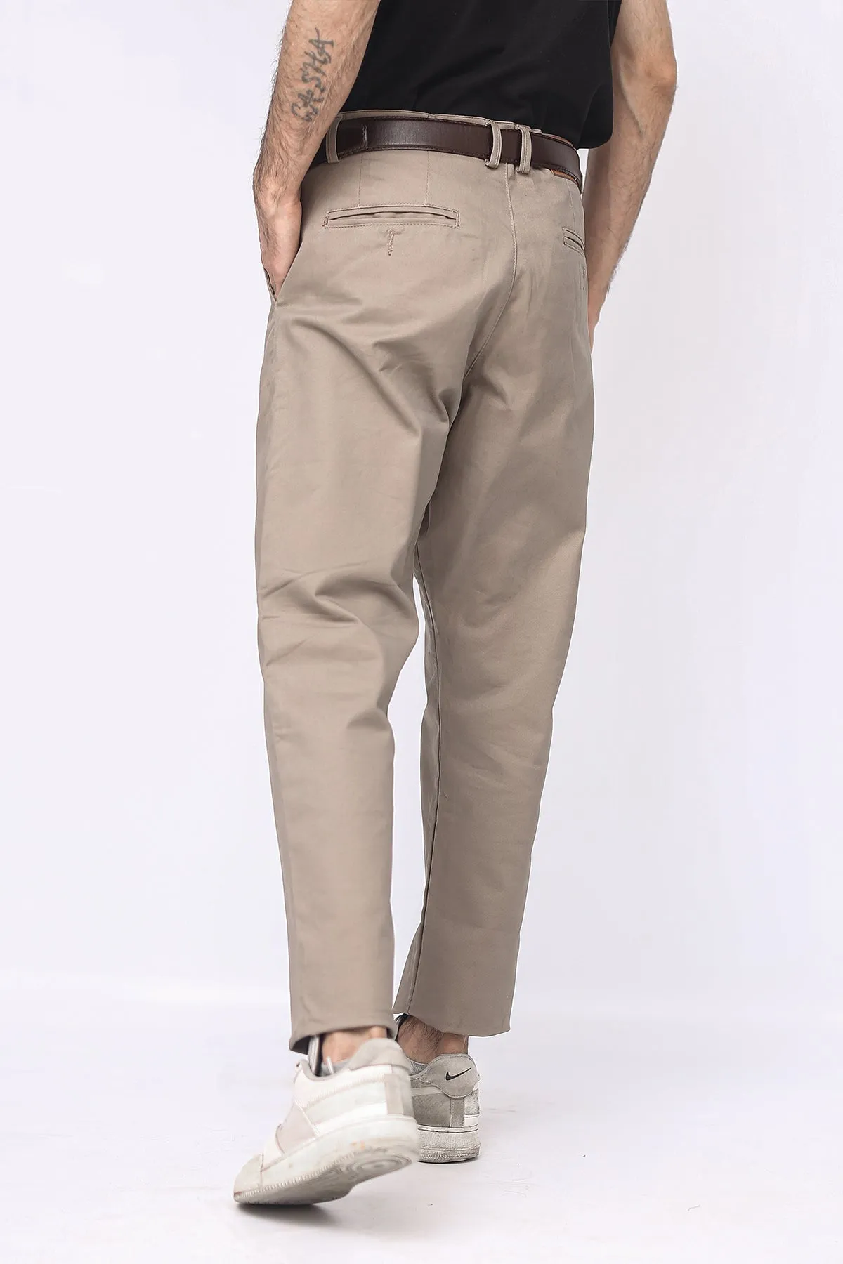 Beige Cotton Chino