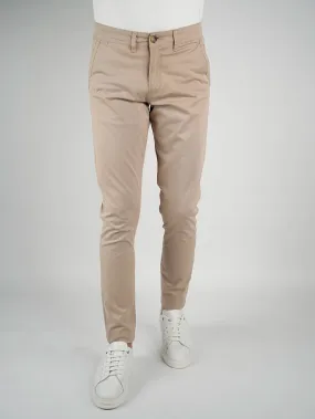 Beige Sport Chic Chino Pants