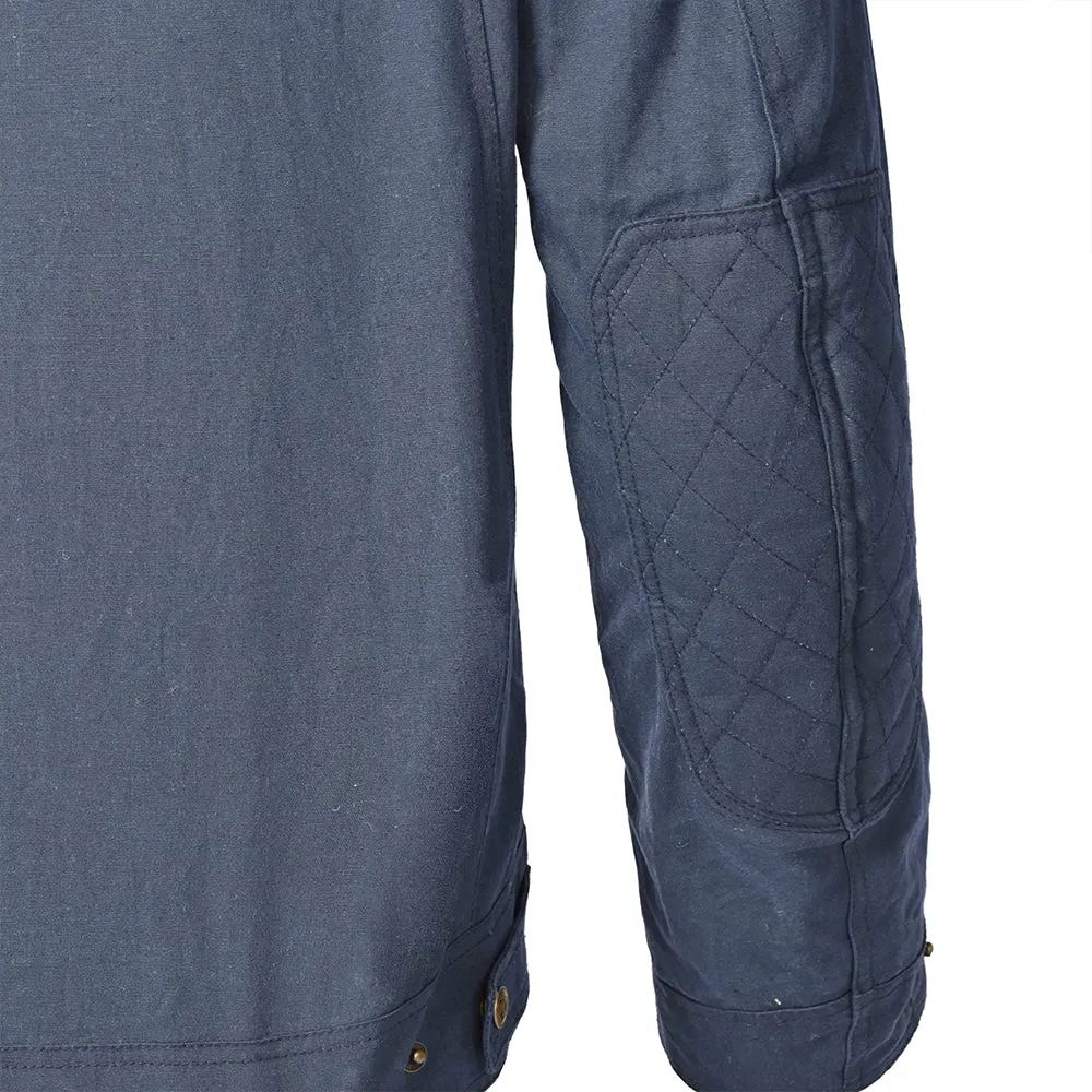 BELA Clutch Wax Urban Motorcycle Jacket Navy Blue