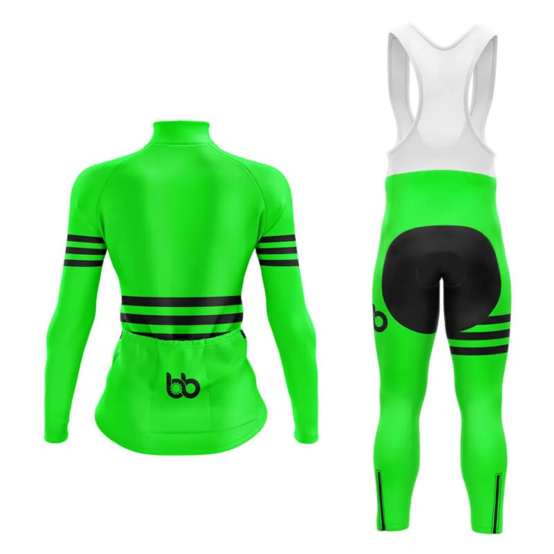 Bicycle Booth Stripes (Green) Aero Cycling Kit