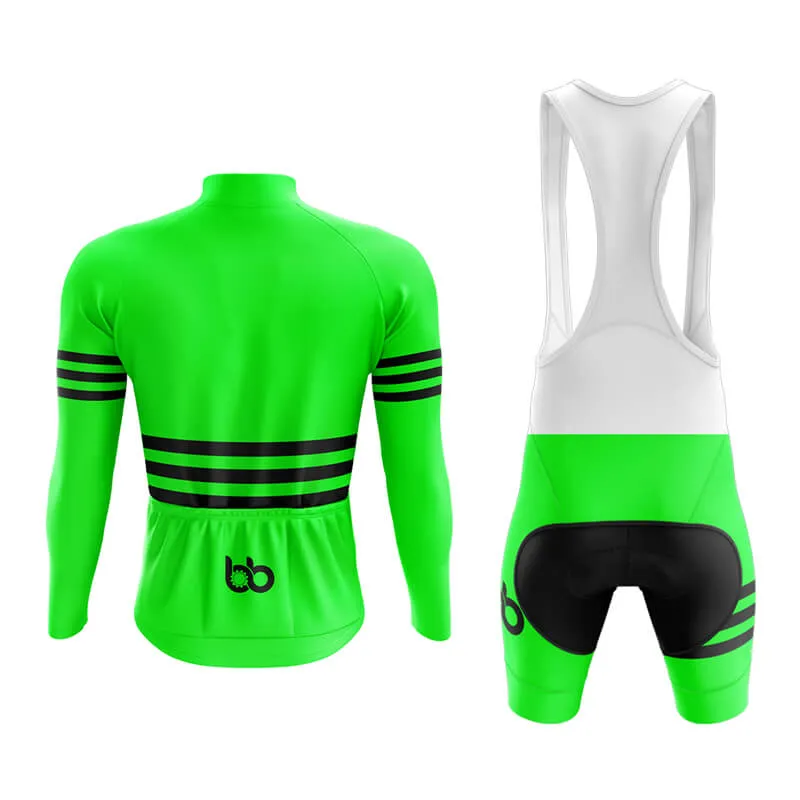 Bicycle Booth Stripes (Green) Aero Cycling Kit