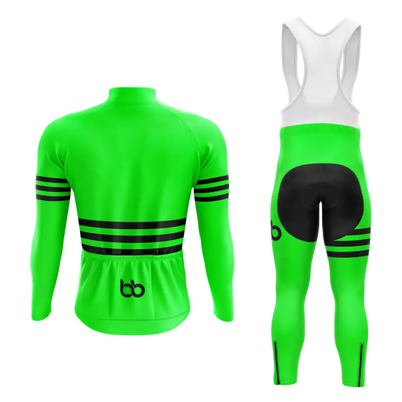 Bicycle Booth Stripes (Green) Aero Cycling Kit