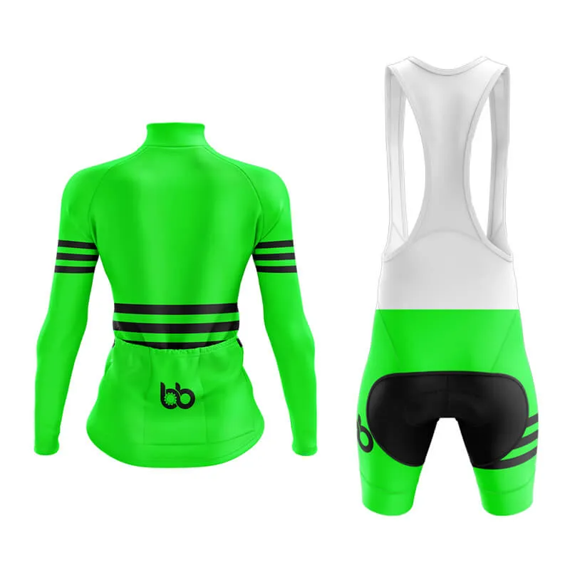 Bicycle Booth Stripes (Green) Aero Cycling Kit