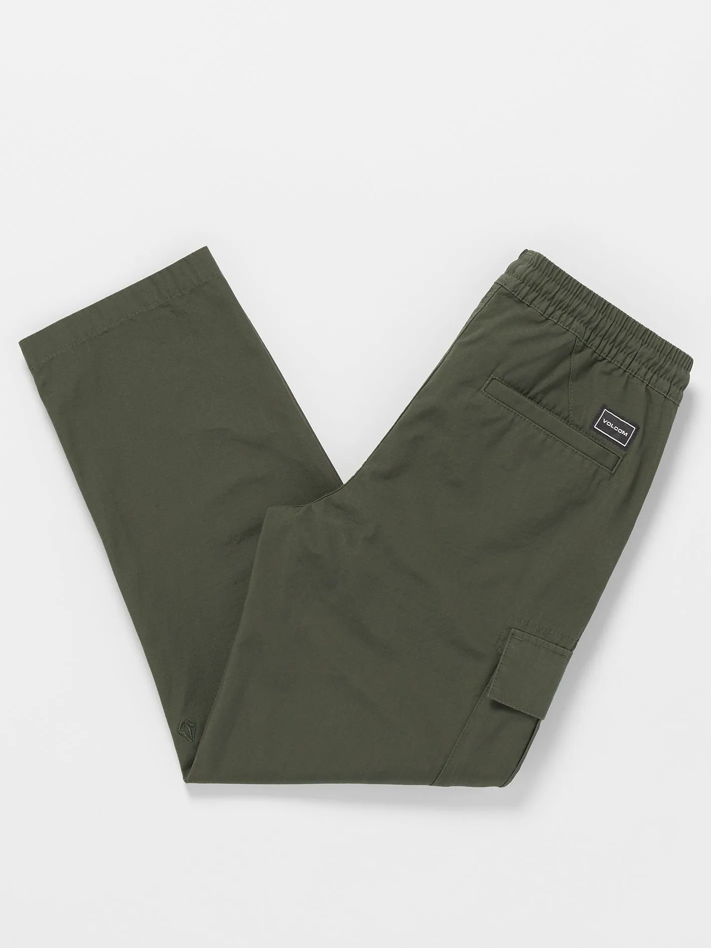 Big Boys March Cargo Elastic Waist Pants - Squadron Green