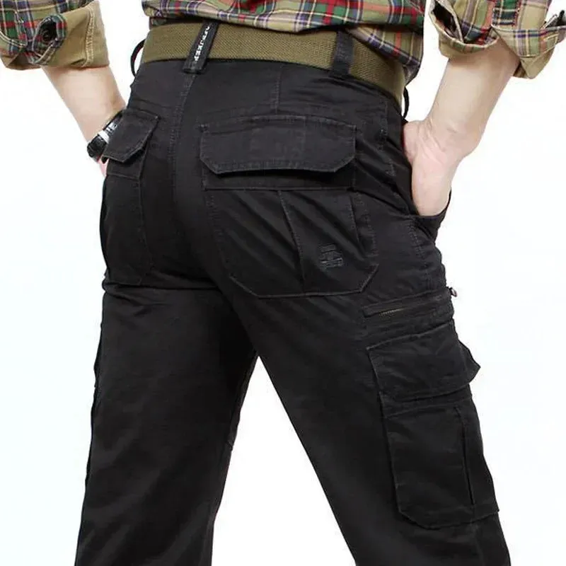 Black Cargo Pants Men High Quality Brand Mens Baggy Woman Jackets Tactical Man Work Clothes