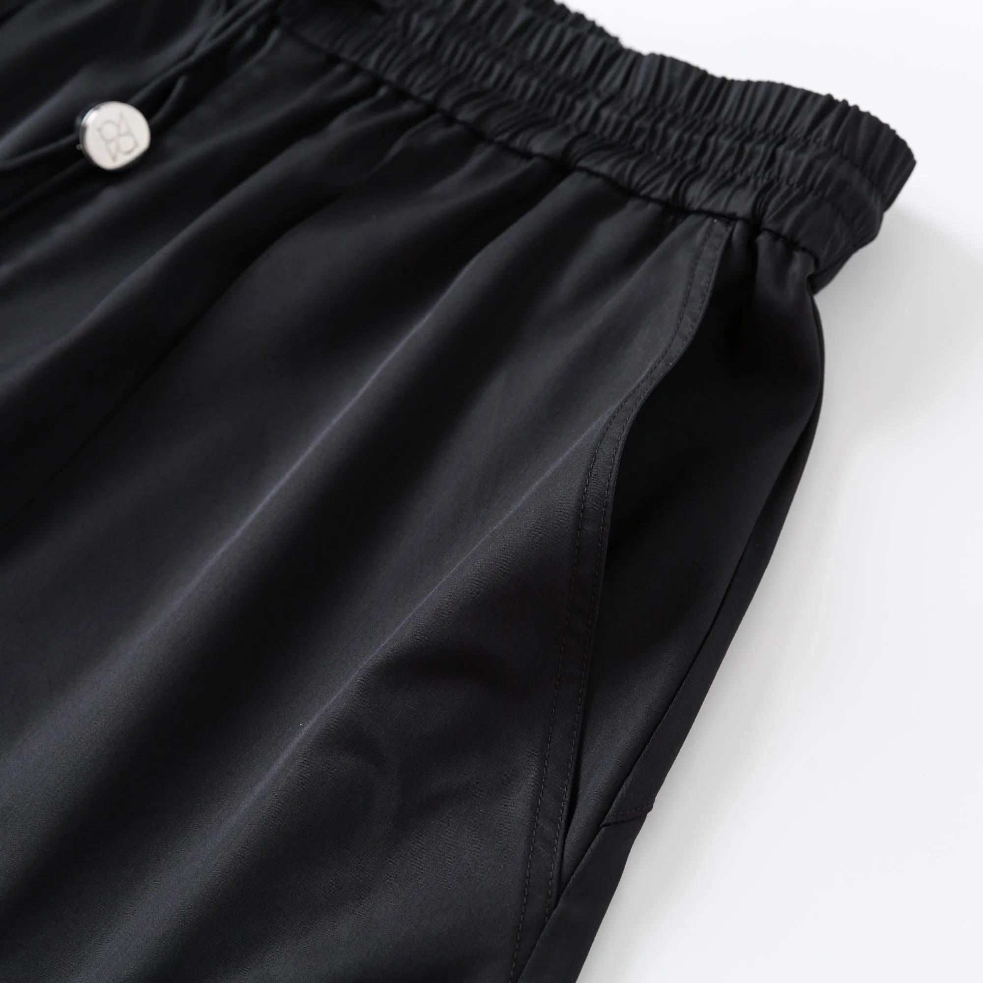 Black Cargo Wide-leg Trousers