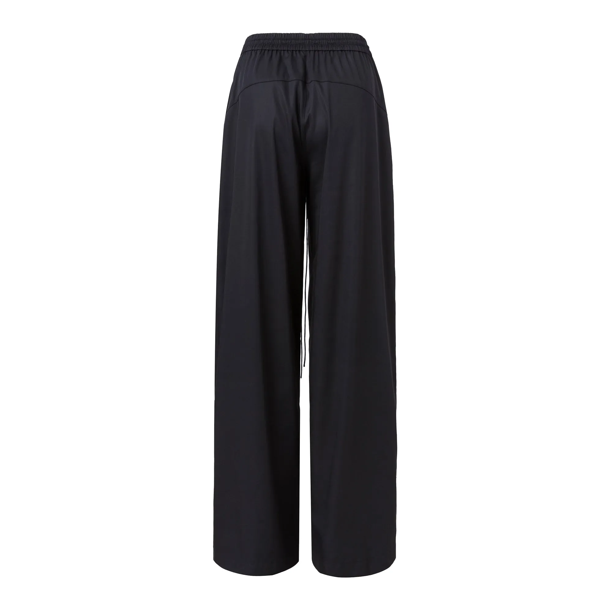 Black Cargo Wide-leg Trousers