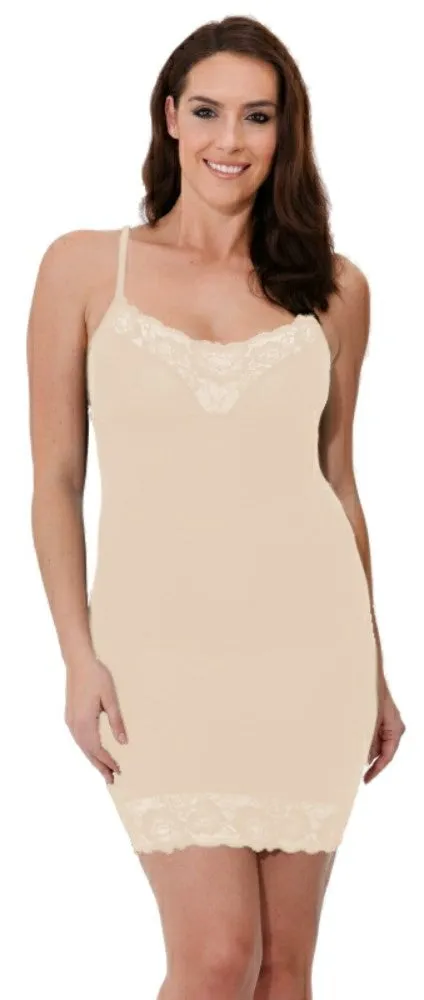 Bodyfit Smooth Line Lace Trim Body Shaping Slip Dress