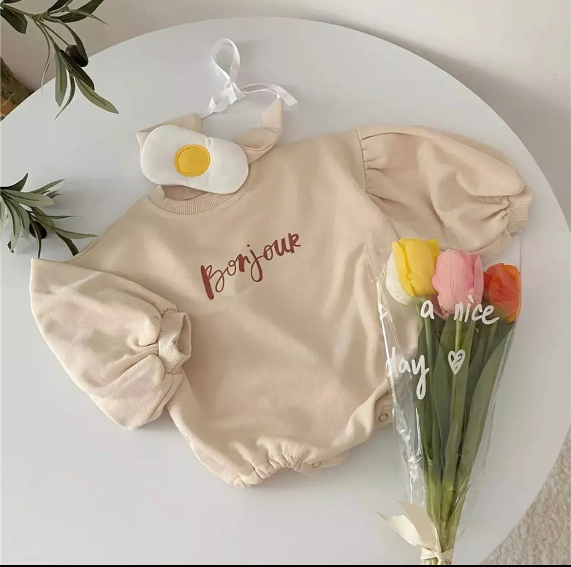 Bonjour Fleece Cotton Romper