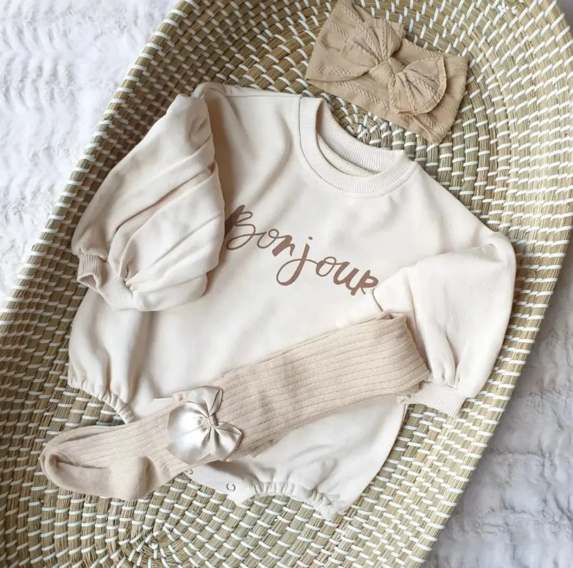 Bonjour Fleece Cotton Romper