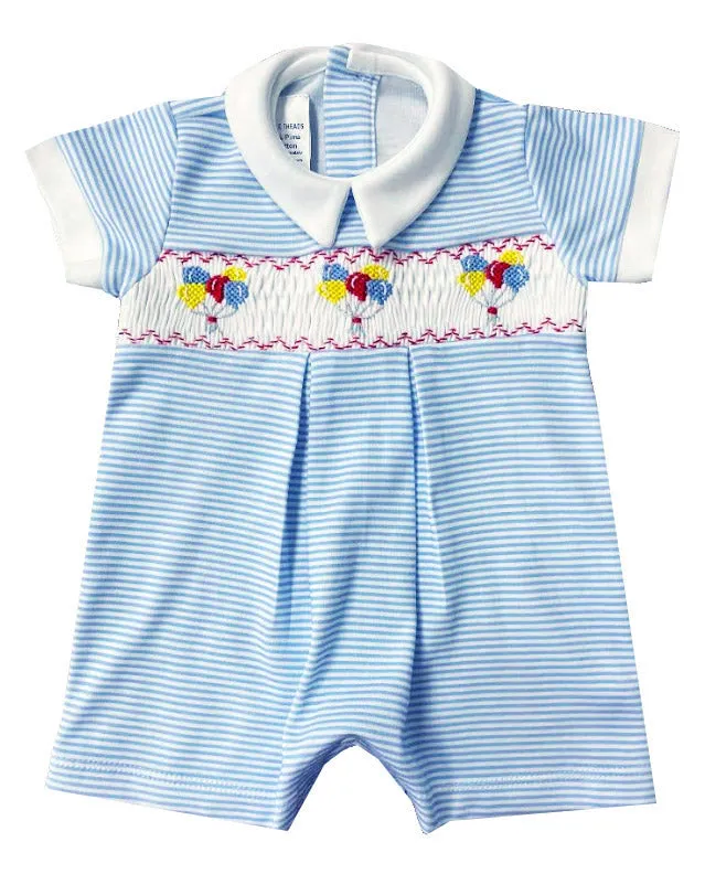 Boys "Birthday" Pima Cotton Romper