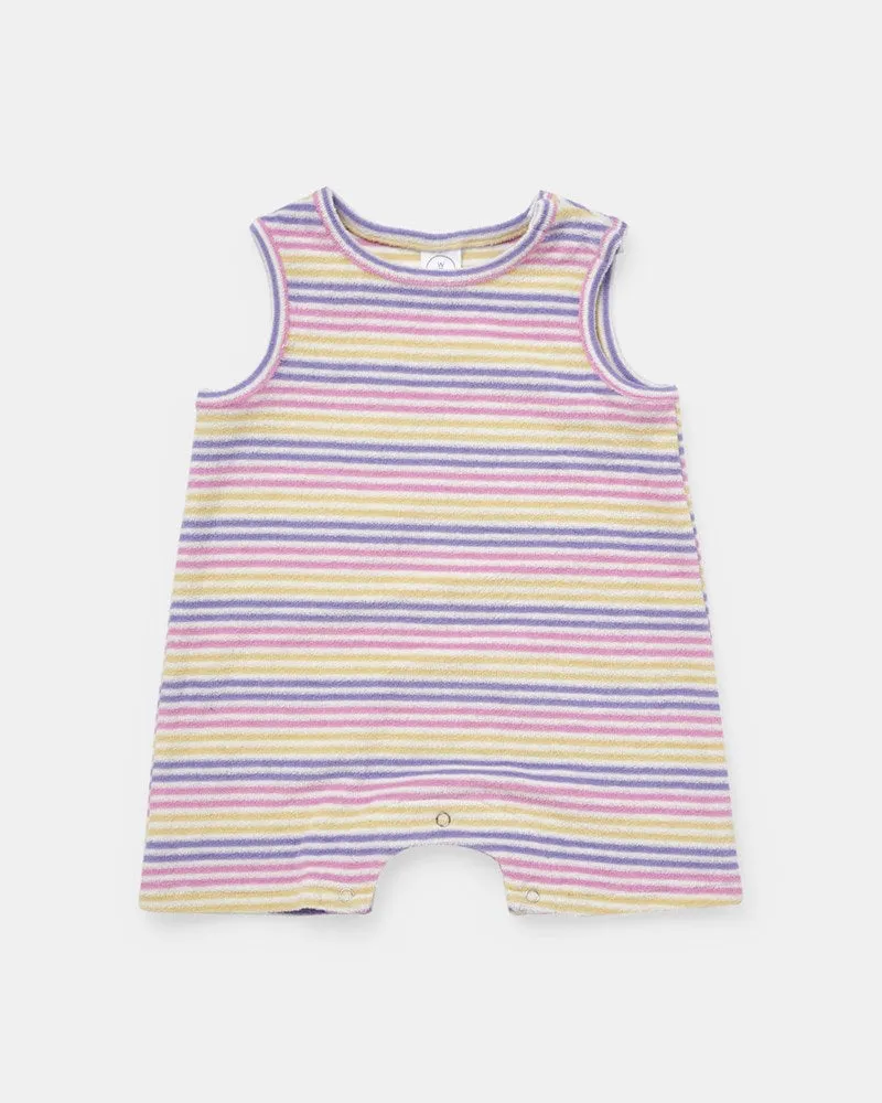 Brodie Romper - Lollipop Stripe