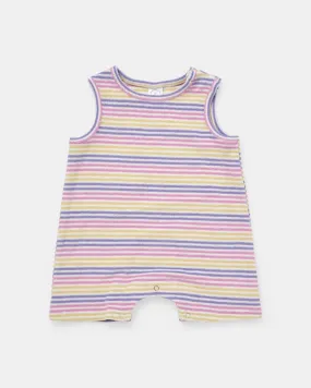 Brodie Romper - Lollipop Stripe