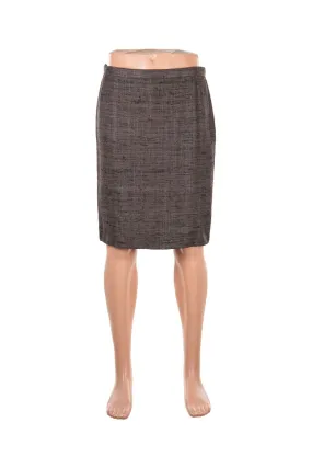 Brown Tweed Skirt