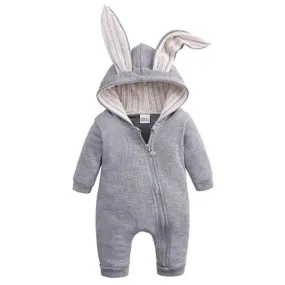 Bunny Romper - Grey