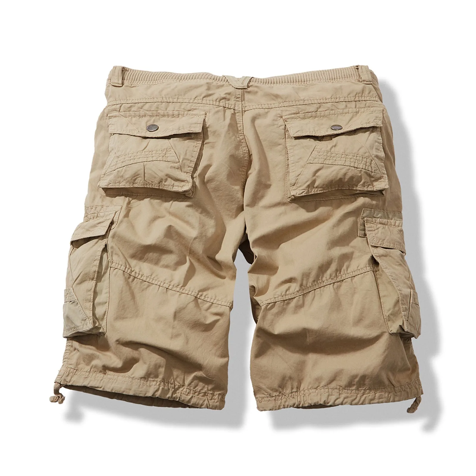 BUTTON ZIPPER MULTI-POCKET 11'' INSEAM CARGO SHORTS