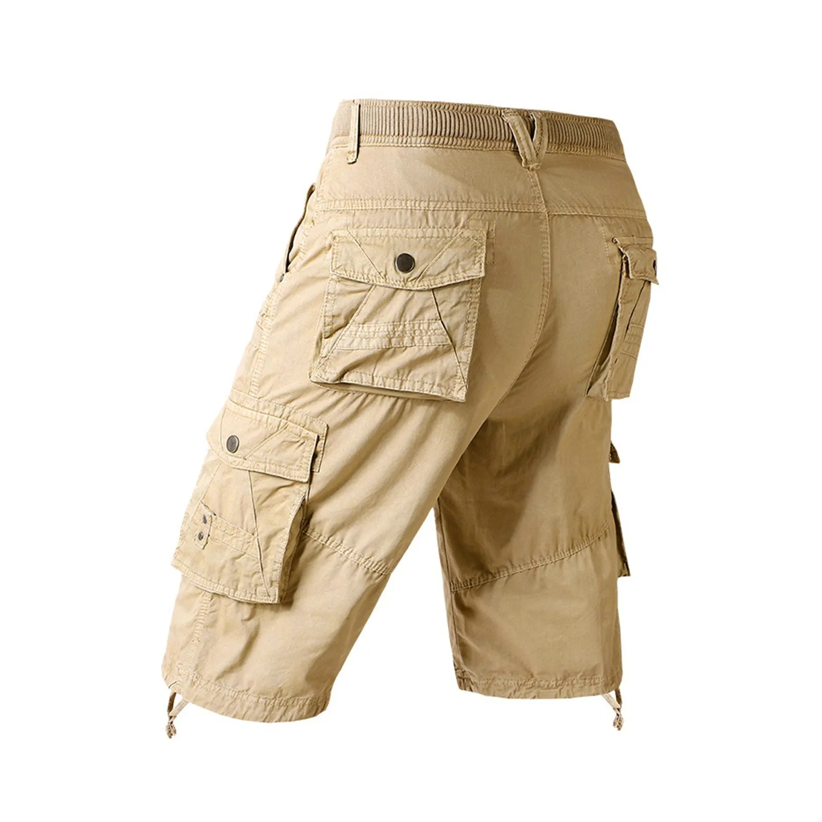 BUTTON ZIPPER MULTI-POCKET 11'' INSEAM CARGO SHORTS