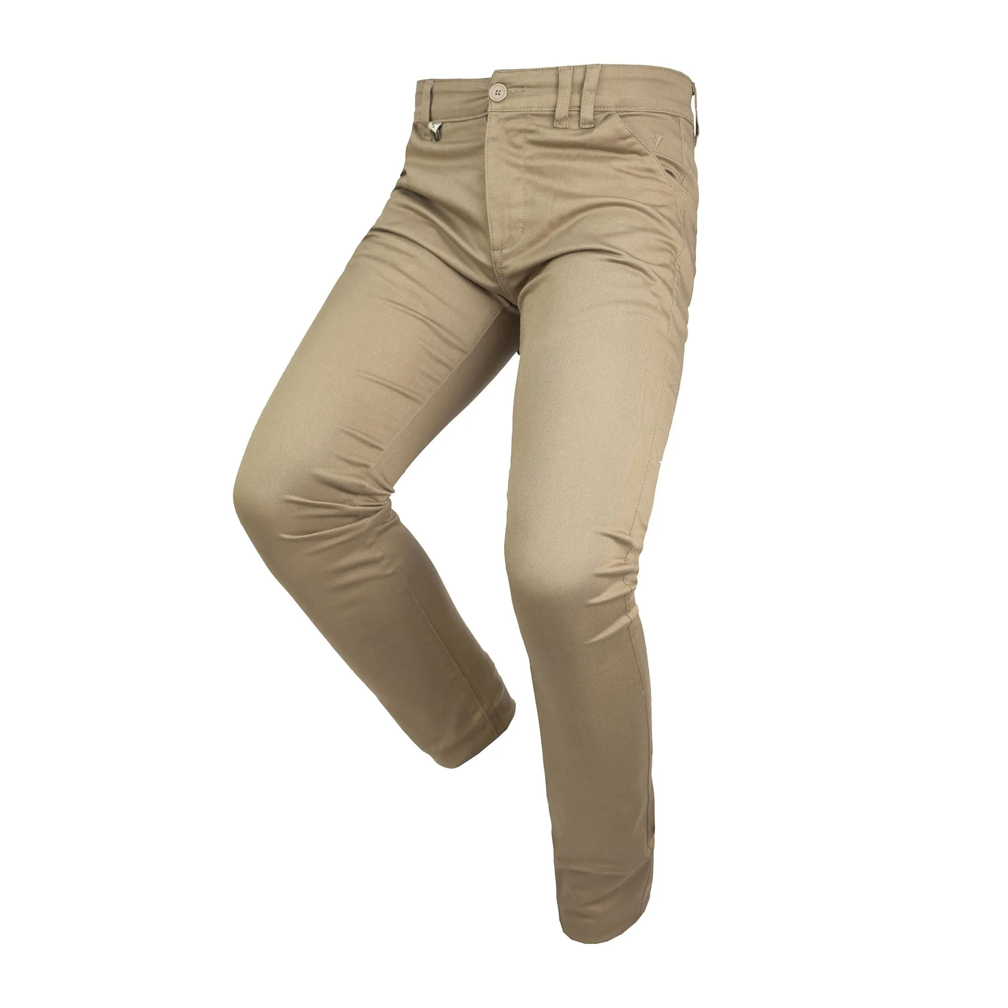 ByCity Docks Men's Motorcycle Chino Pants  - Brown