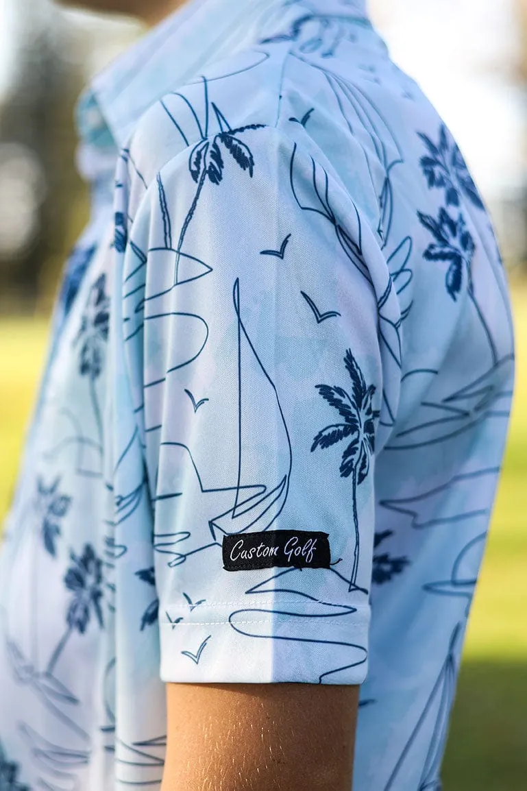 CA JNR Funky Golf Shirt | Island Lines