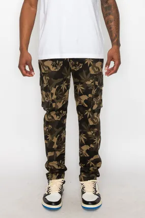 Camo Leaf Cargo Jeans